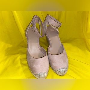 LOFT Women's Mauve Suede Espadrilles